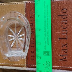VINTAGE  Horse Shoe Ashtray Vintage Glass VNPLVC